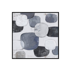Contemporary Monochromatic Abstract Art: "Urban Gray Symphony"