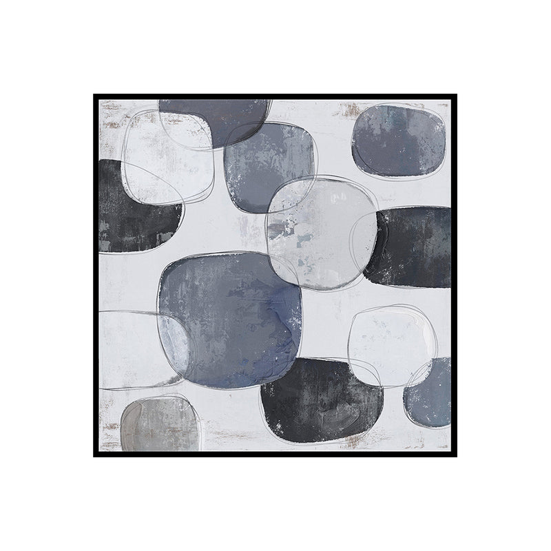Contemporary Monochromatic Abstract Art: "Urban Gray Symphony"