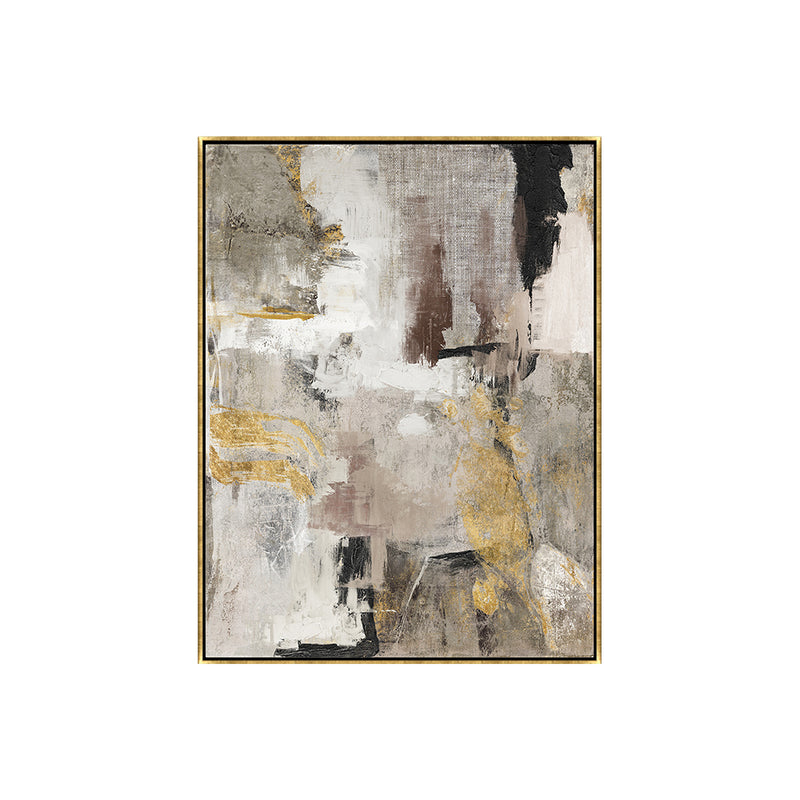 Handpainted Abstract Artwork: "Golden Whisper"