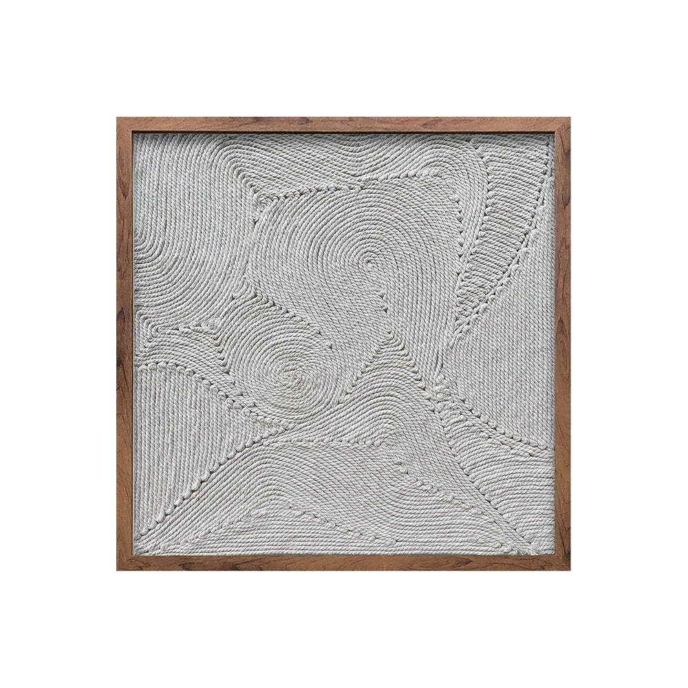 Serene Spiral Cotton Rope Wall Art