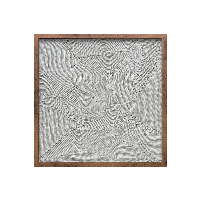 Serene Spiral Cotton Rope Wall Art