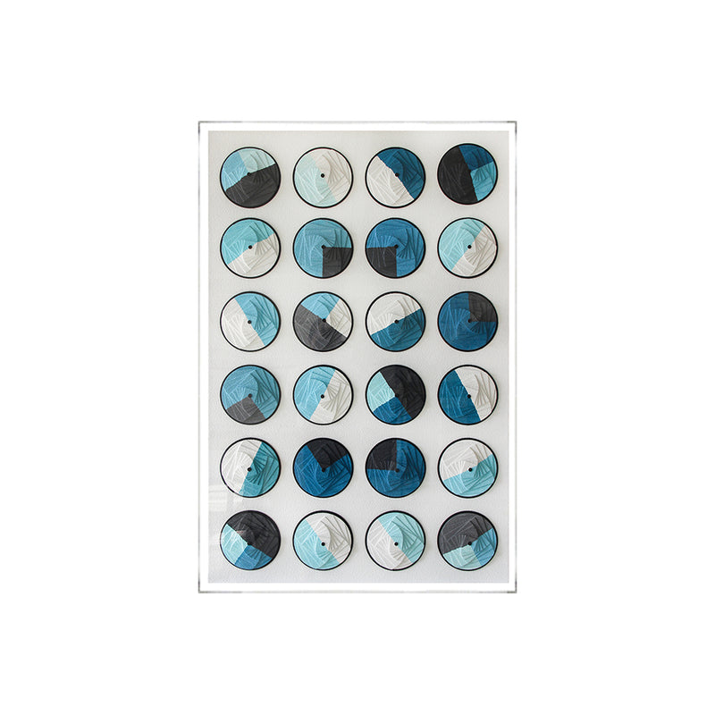 Contemporary Circles: Carved MDF and Acrylic Wall Art