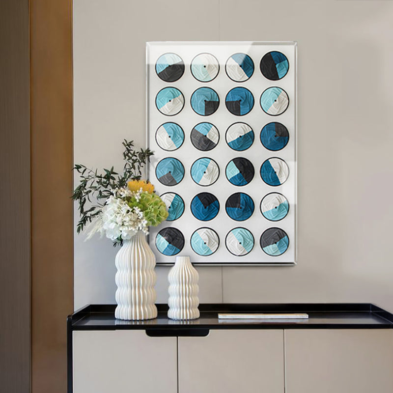 Contemporary Circles: Carved MDF and Acrylic Wall Art
