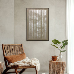 Serene Buddha Carving MDF Panel with PS Frame