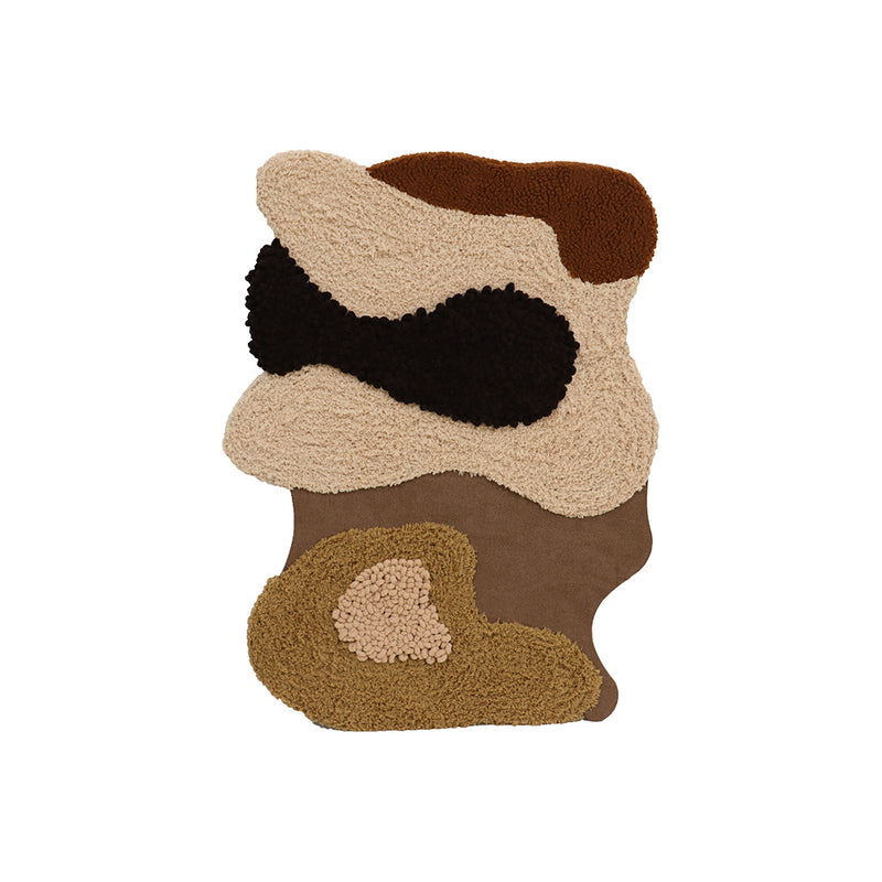 Nature-Inspired Textured Flannelette Wall Hanging