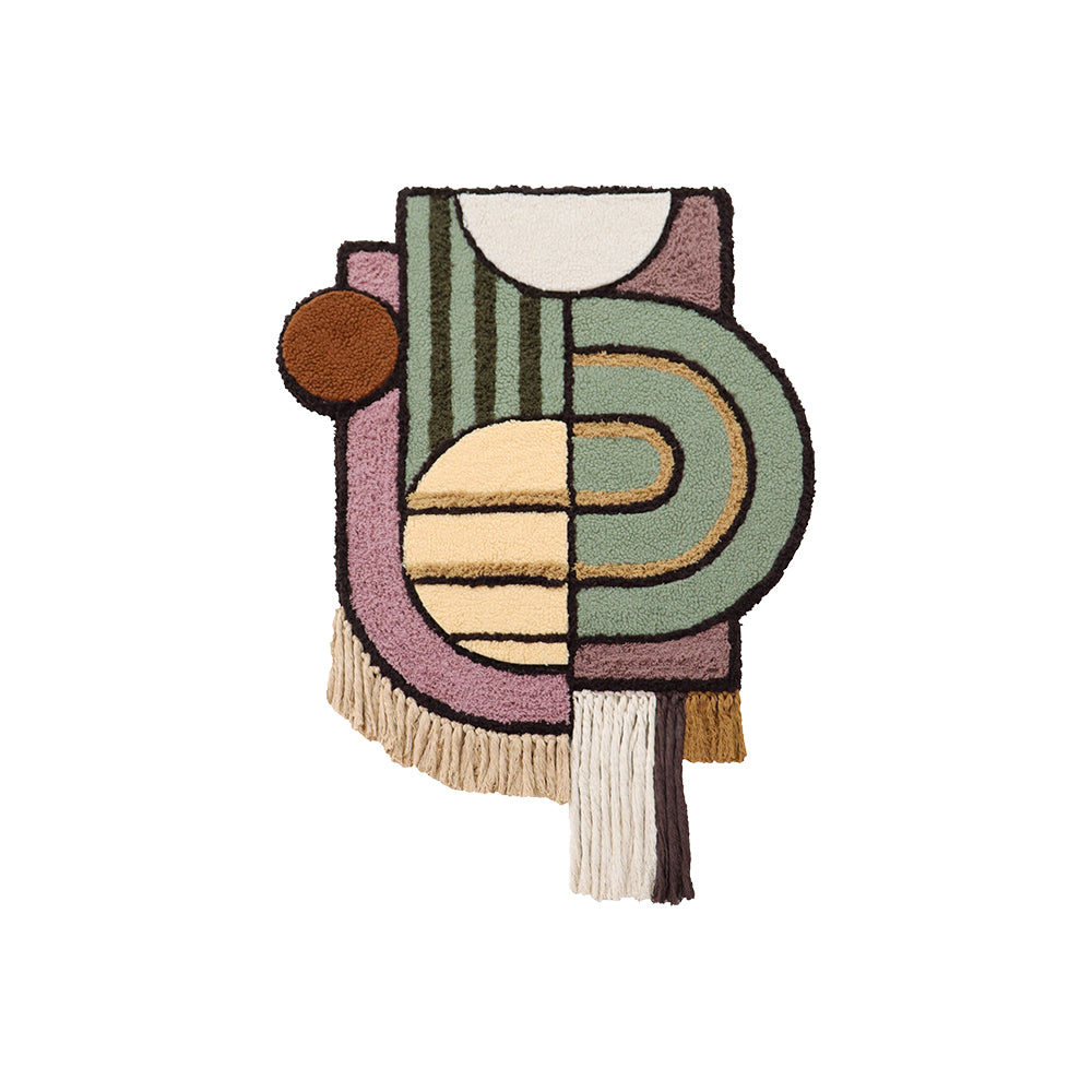 Colorful Geometric Flannelette Tapestry