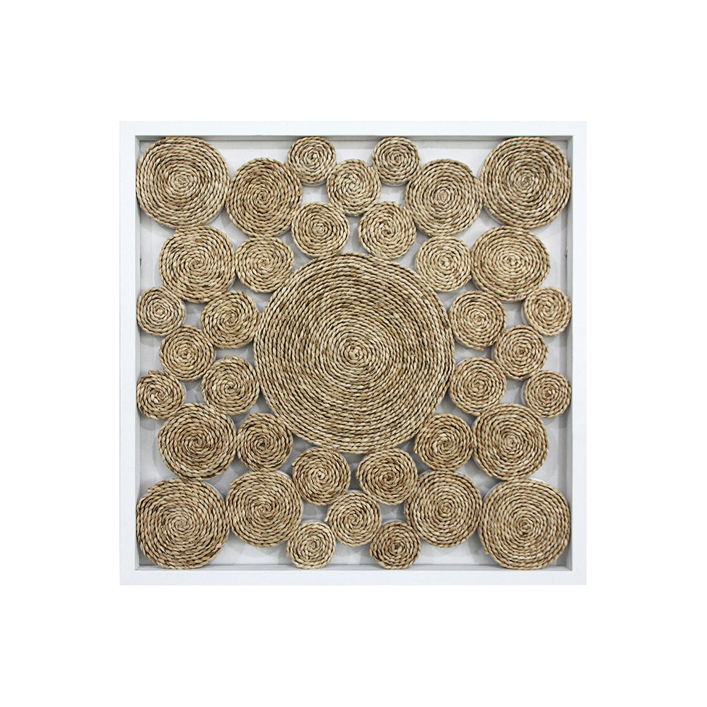 Natural Spiraling Hemp Rope Wall Décor