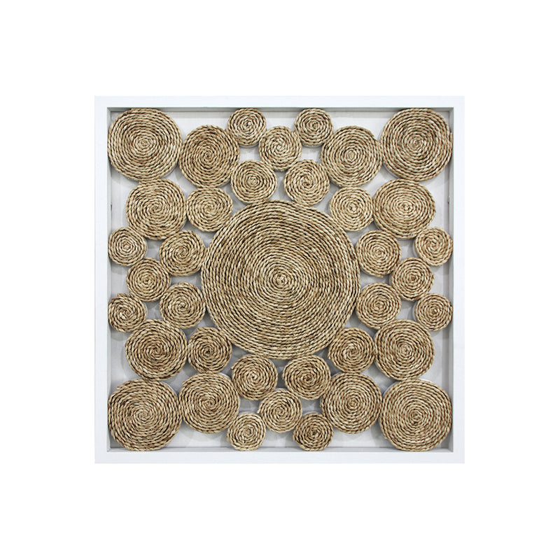 Natural Spiraling Hemp Rope Wall Décor