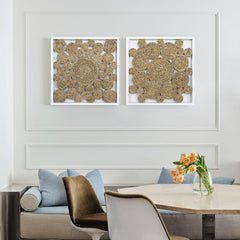 Natural Spiraling Hemp Rope Wall Décor