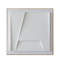 Elegant White Geometric Wall Art