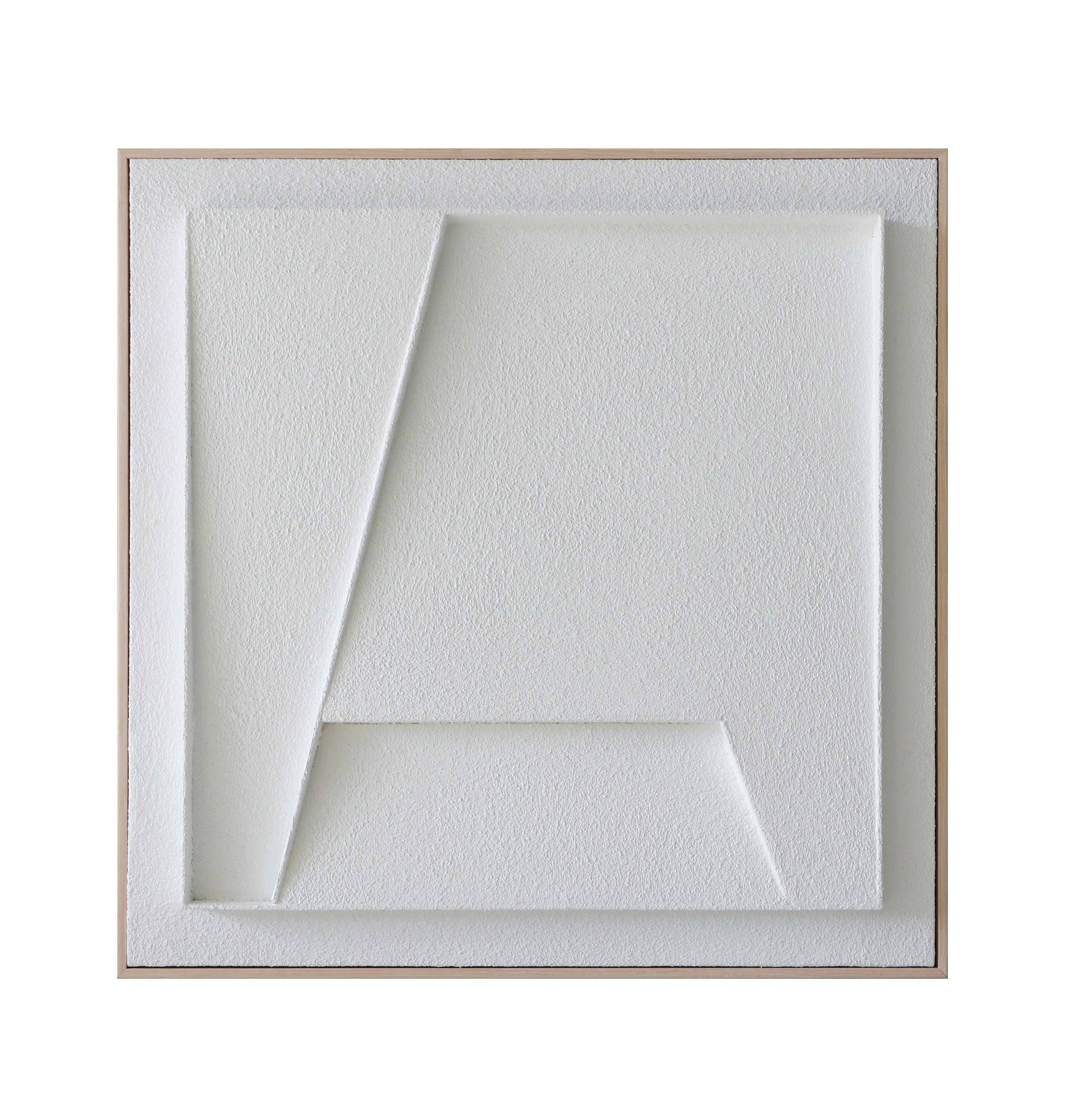 Elegant White Geometric Wall Art