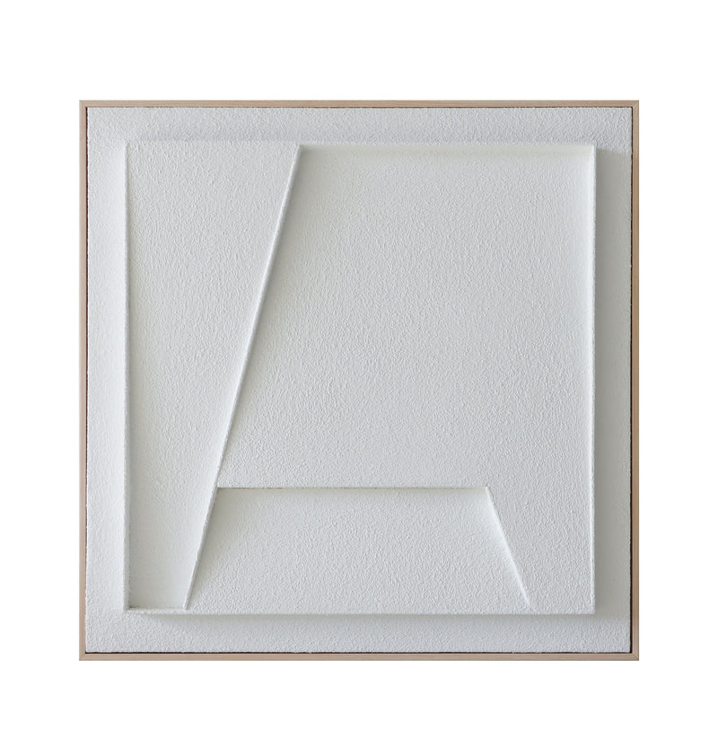 Elegant White Geometric Wall Art