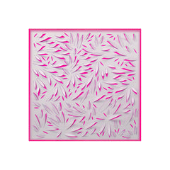 Elegant Pink Petal Paper Wall Art with Acrylic Frame