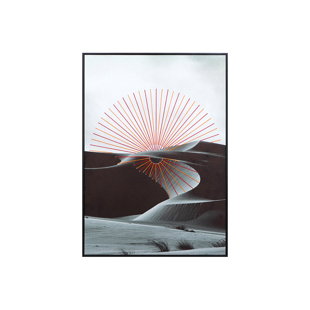Desert Radiance: Modern Geometric Wall Art