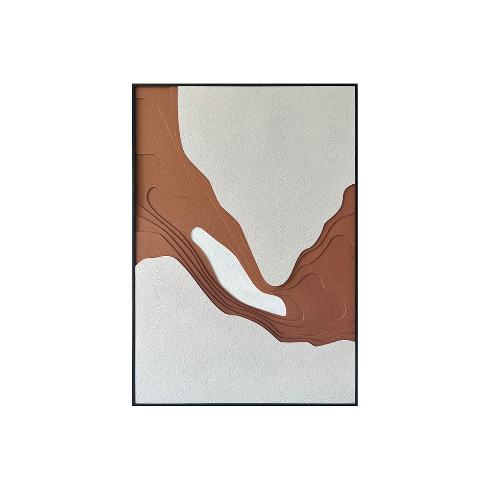 Modern Minimalist Carved MDF Wall Art