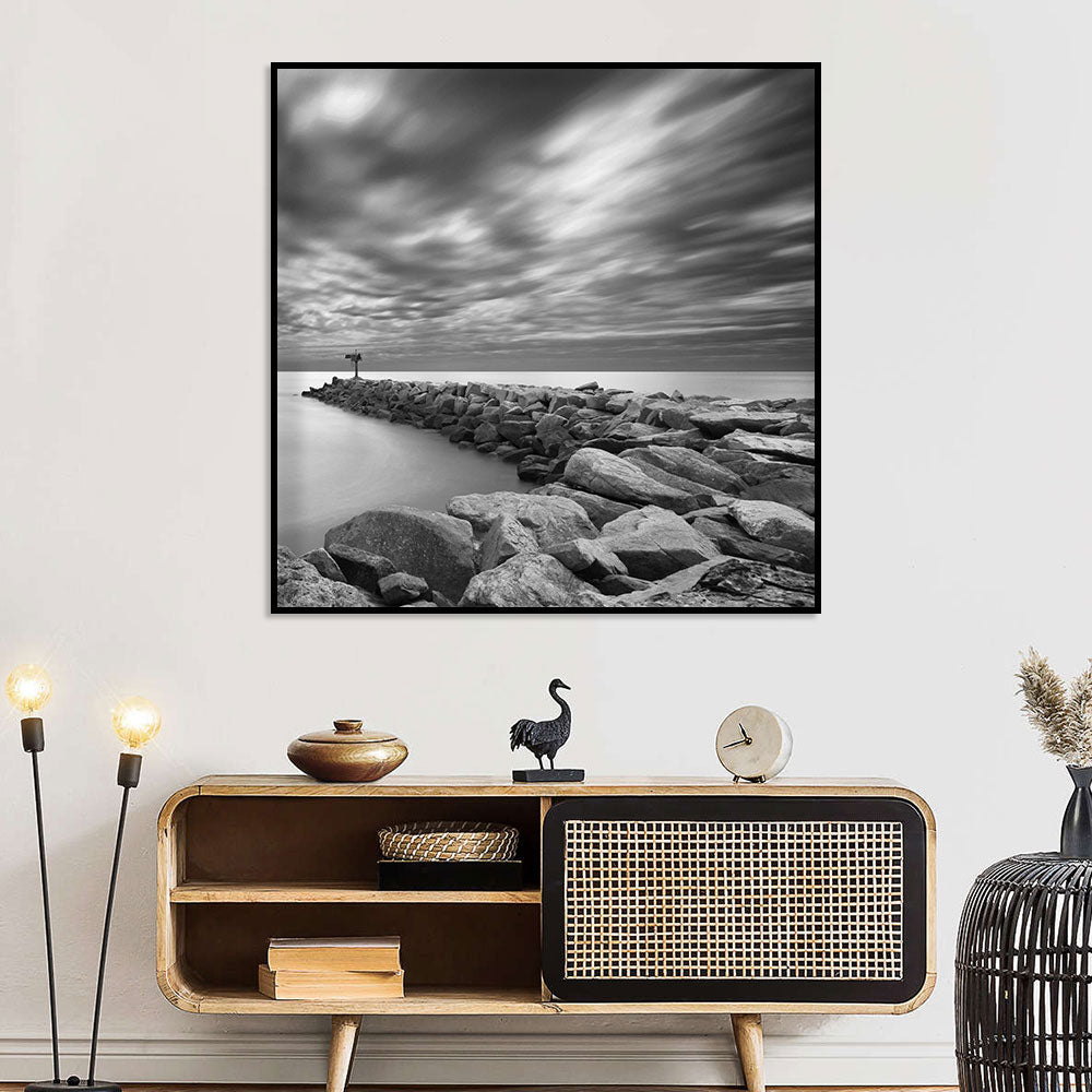 Tranquil Coastal Landscape Canvas Wall Art