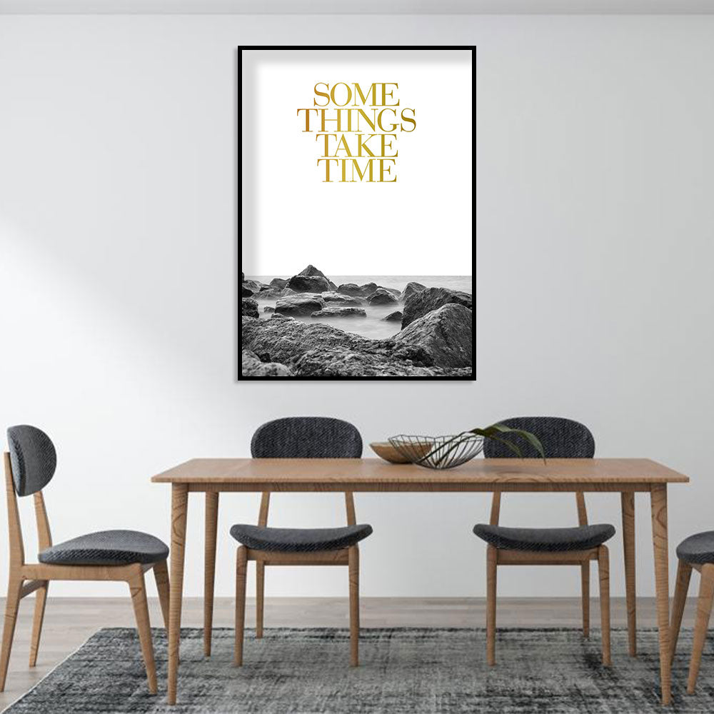 Some Things Take Time Canvas Wall Art