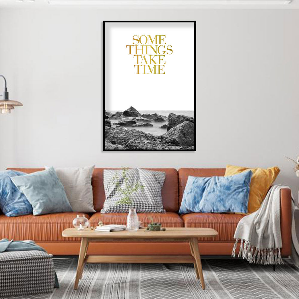 Some Things Take Time Canvas Wall Art