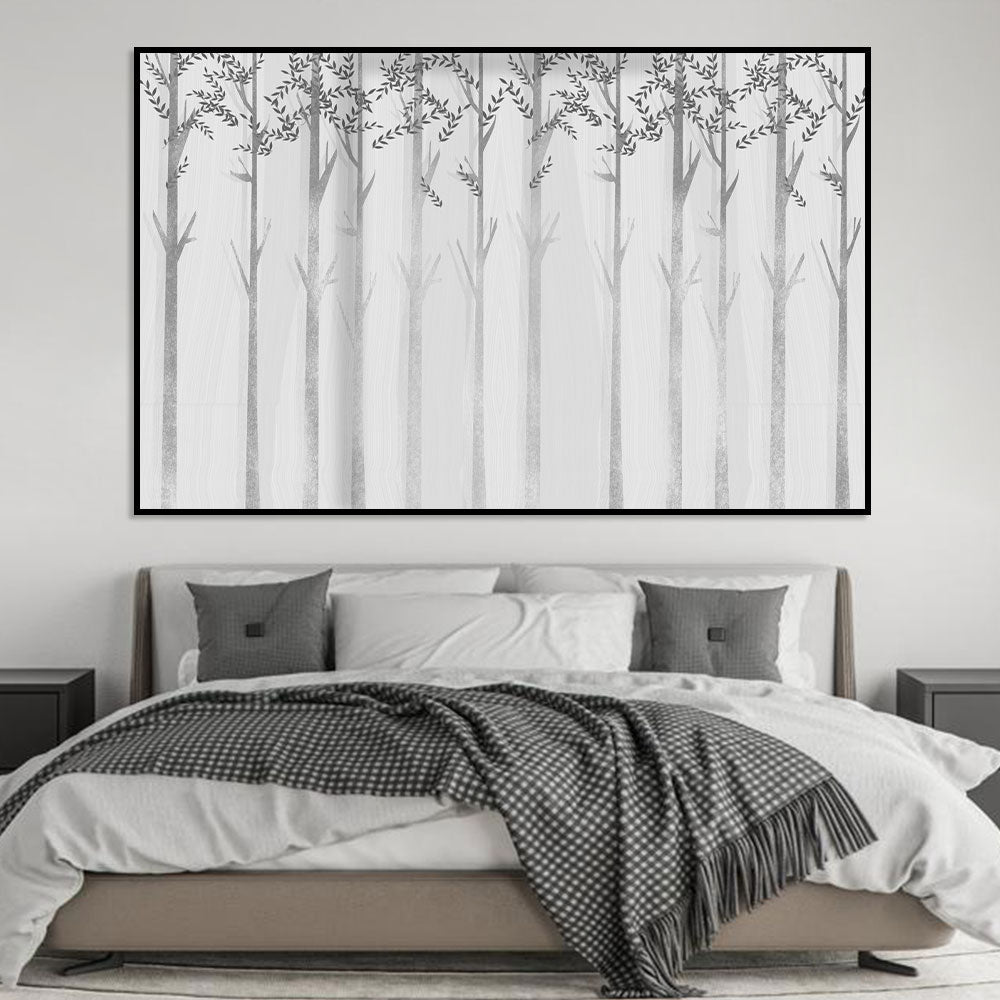 Serene Forest Silhouette Canvas Wall Art