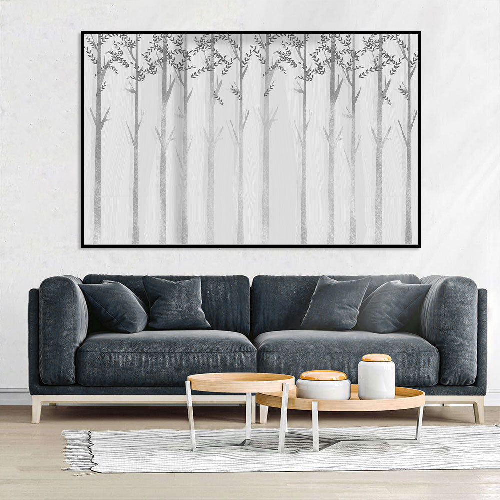 Serene Forest Silhouette Canvas Wall Art