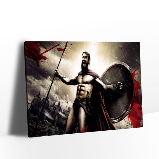 Gerard Butler 300 Spartan Warriors Canvas Wall Art