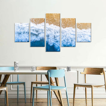 Tropical Beach Coastal Canvas Wall Art