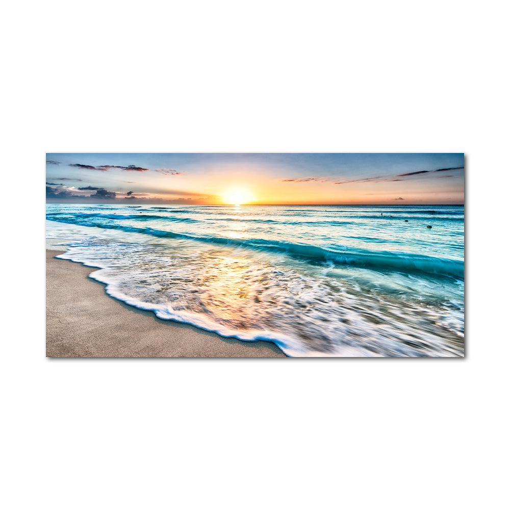 Ocean Sunrise Seascape Canvas Wall Art