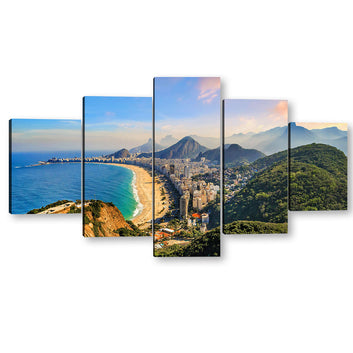 Brazil Copacabana Beach Canvas Wall Art