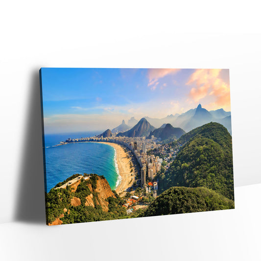 Brazil Copacabana Beach Canvas Wall Art