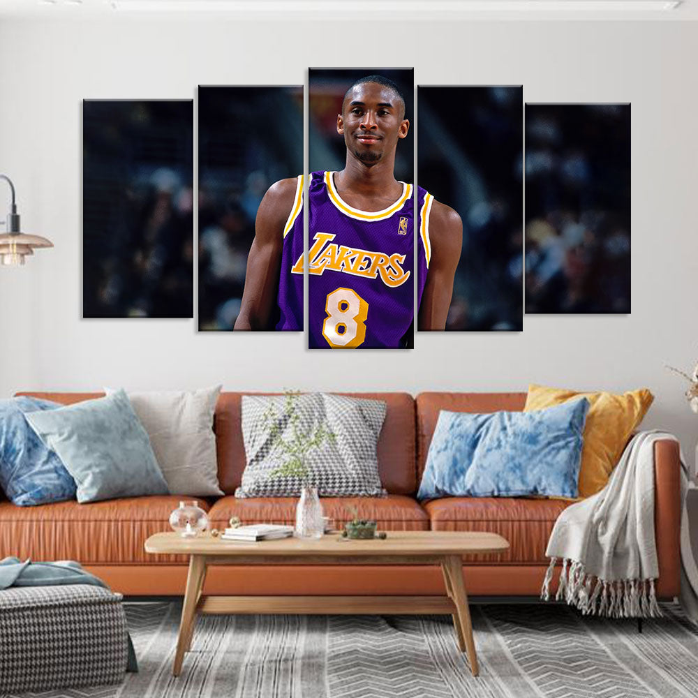 Rookie Kobe Bryant Canvas Wall Art