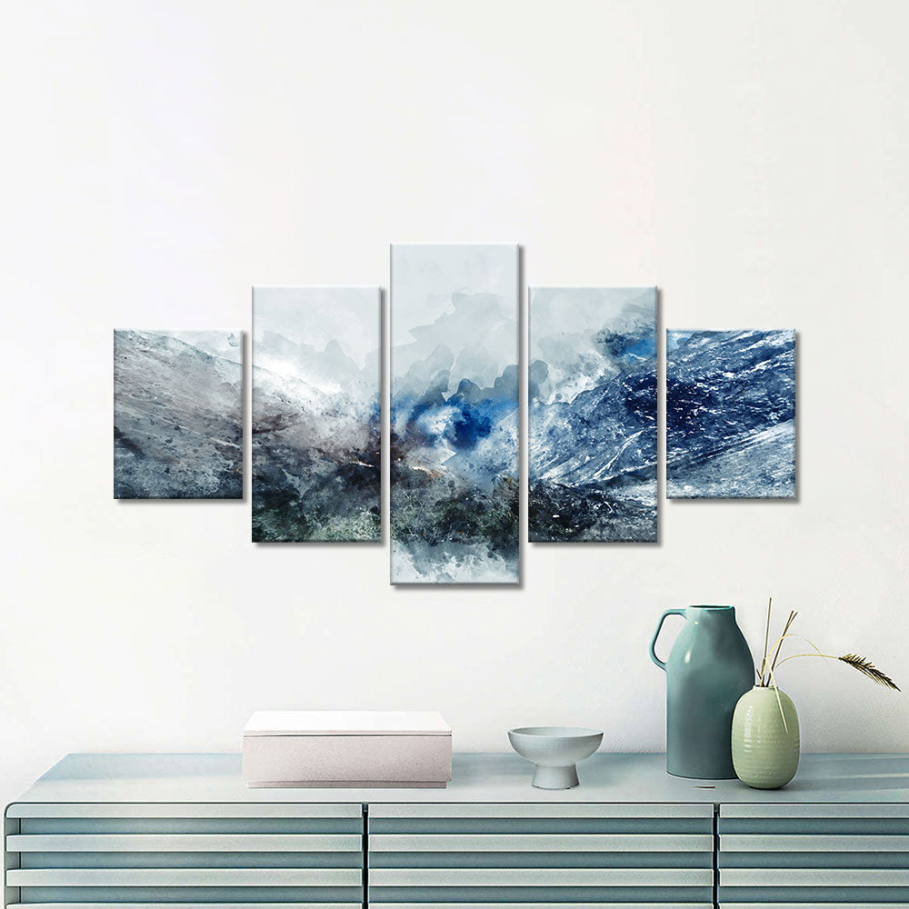 Abstract Ice Landscape canvas wall art