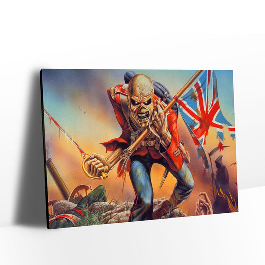Iron Maiden Skeleton Cover Canvas Wall Art