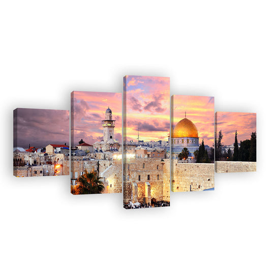 Temple Mount in Jerusalem Canvas Wall Art