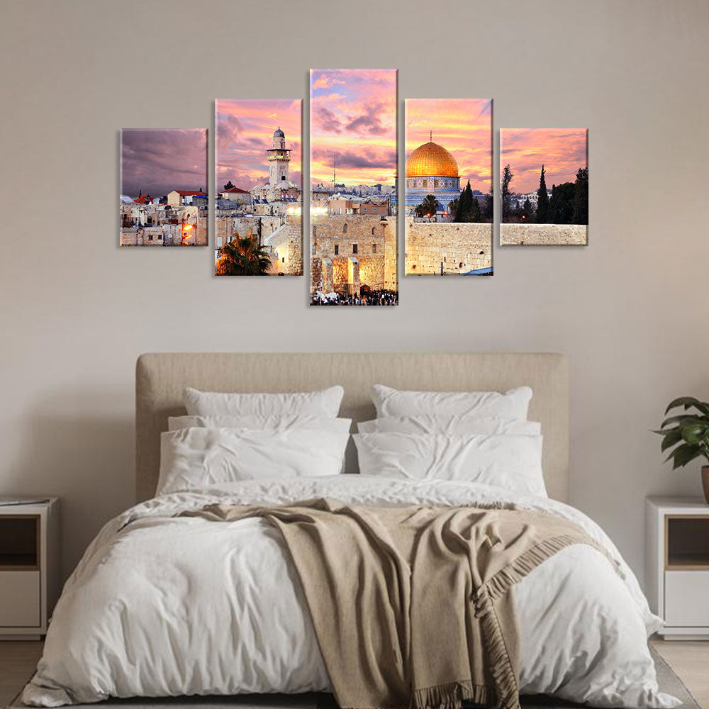 Temple Mount in Jerusalem Canvas Wall Art