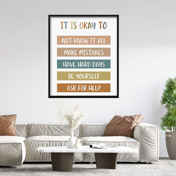 It Is Okay Canvas Wall Art