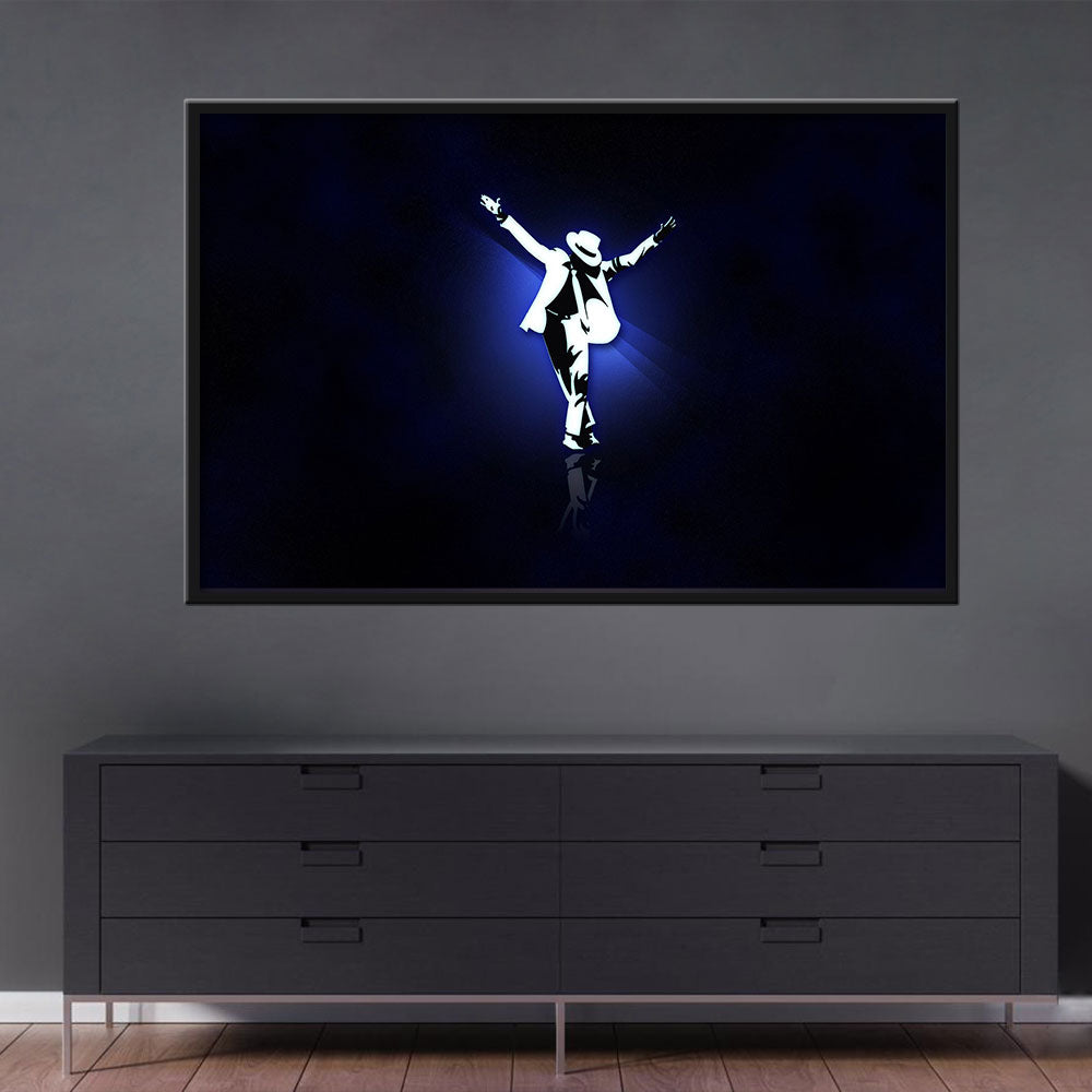 Michael Jackson Classical Dance Move Canvas Wall Art