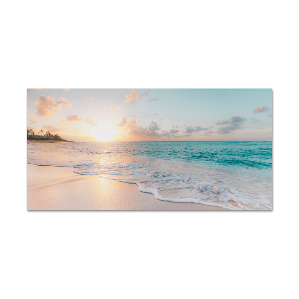 Serene Beach Sunrise Canvas Wall Art