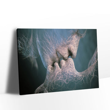  Abstract Romantic Love Kiss Canvas Wall Art