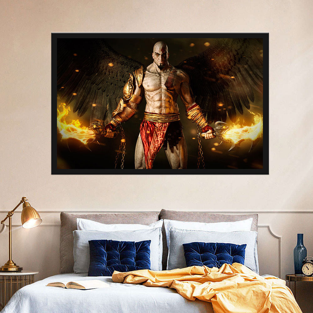 God of War: Kratos Canvas Wall Art