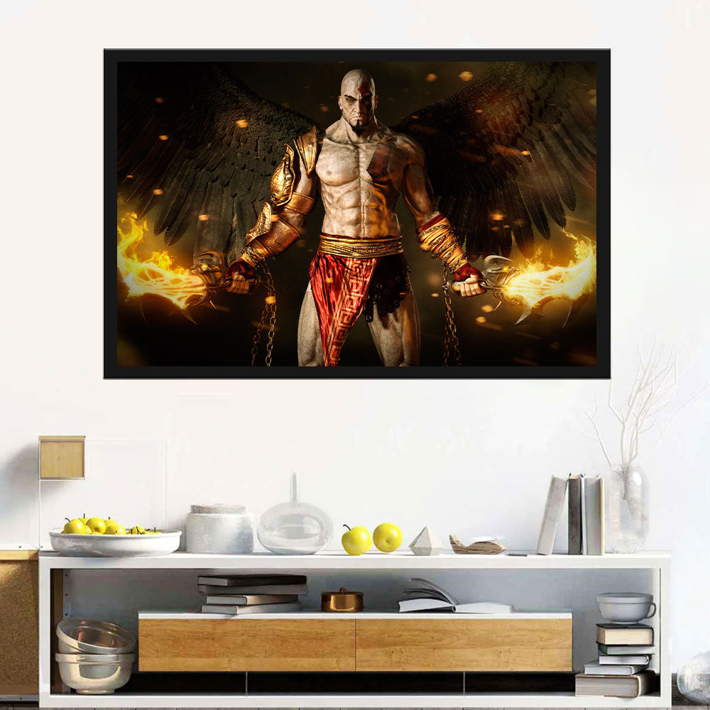 God of War: Kratos Canvas Wall Art