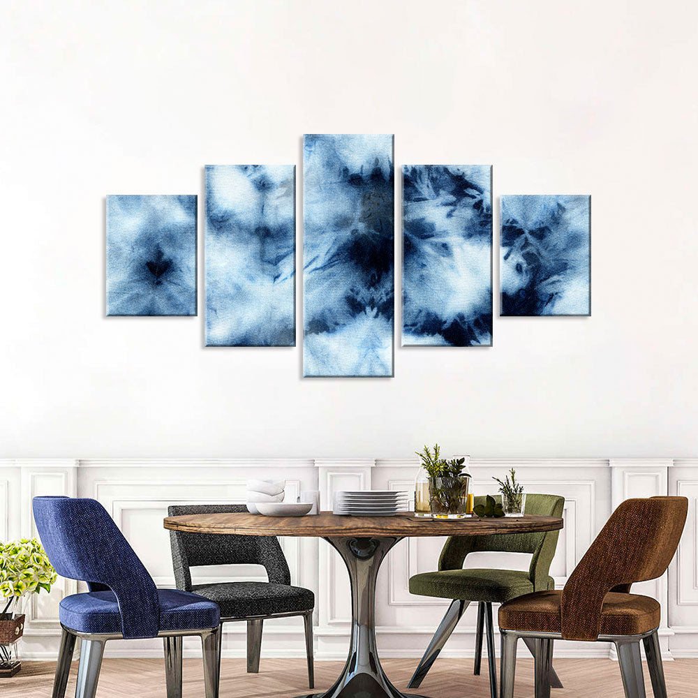 Abstract Tie Dye Background Canvas Wall Art