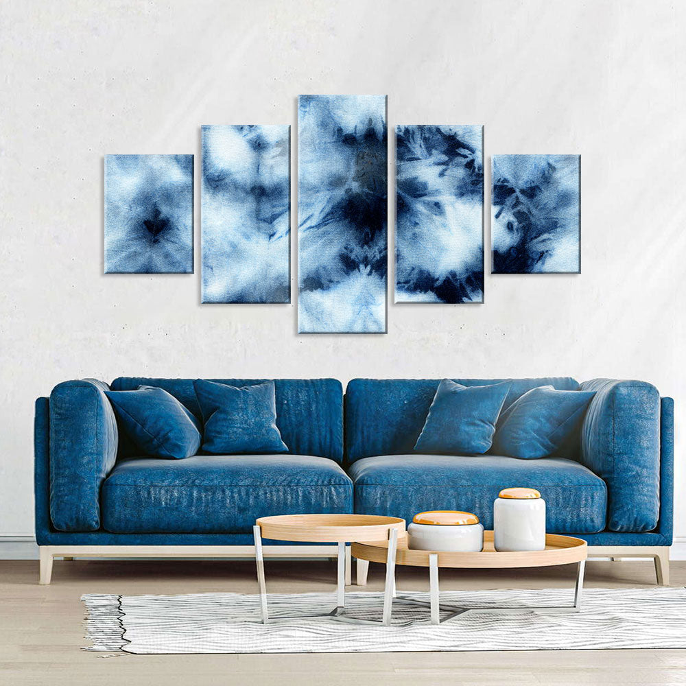 Abstract Tie Dye Background Canvas Wall Art