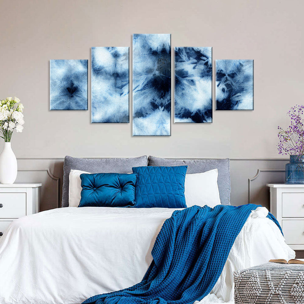 Abstract Tie Dye Background Canvas Wall Art