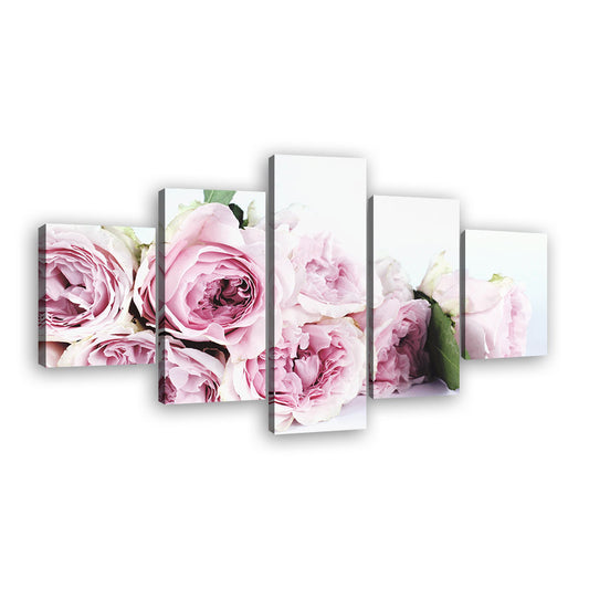 Bouquet of Pink Peonies Canvas Wall Art