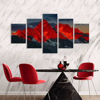 Red Mountain Canvas Wall Art