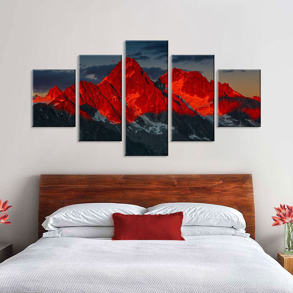 Red Mountain Canvas Wall Art