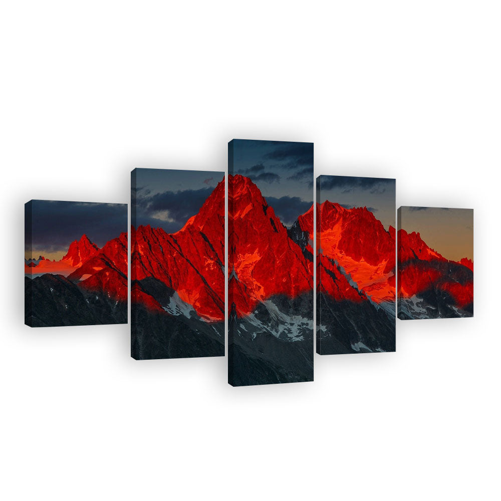 Red Mountain Canvas Wall Art