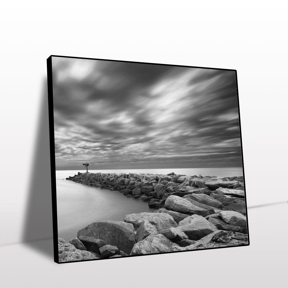 Tranquil Coastal Landscape Canvas Wall Art