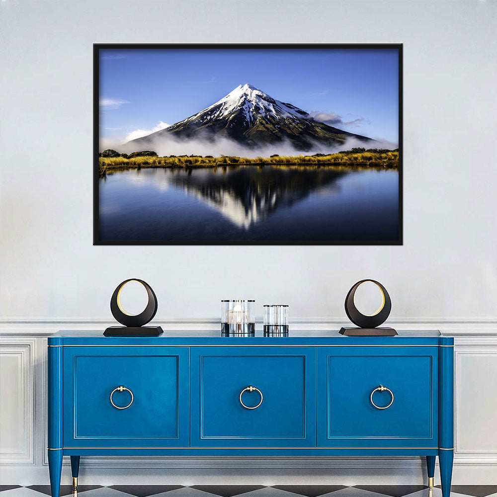 Mirror Lake Mount Taranaki New Zealand Canvas Wall Art