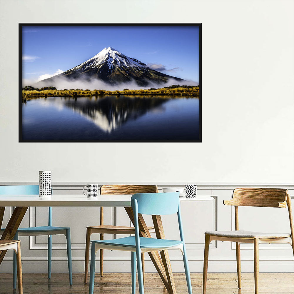 Mirror Lake Mount Taranaki New Zealand Canvas Wall Art